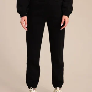 מכנס פוטר נשים שחור